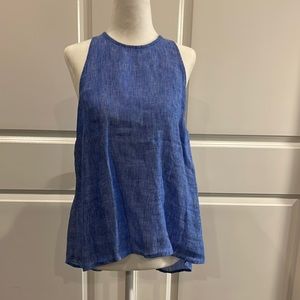 Joie chambray top with back button detail